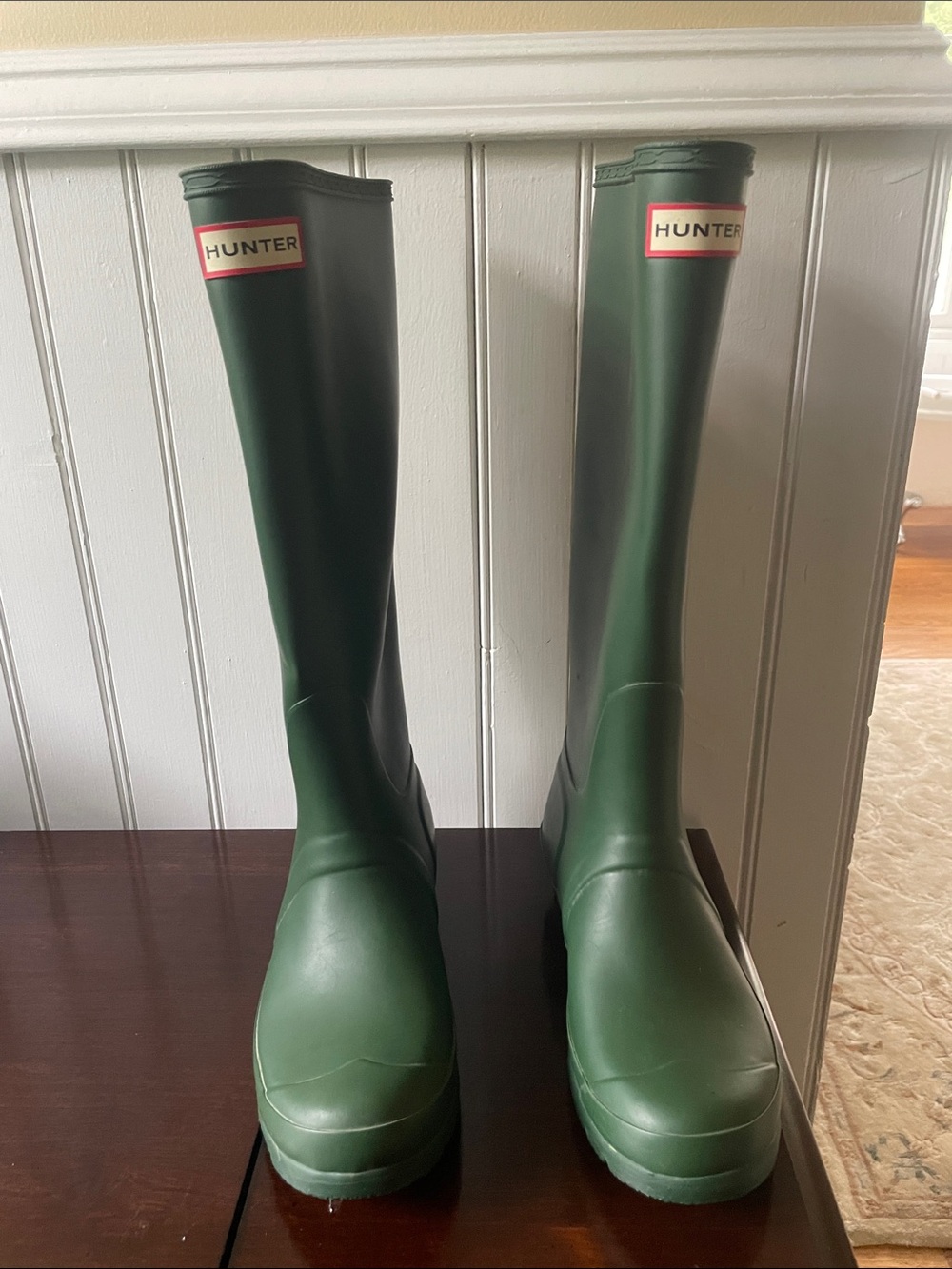 Hunter Tall Women's Rain Boots in Dark Green